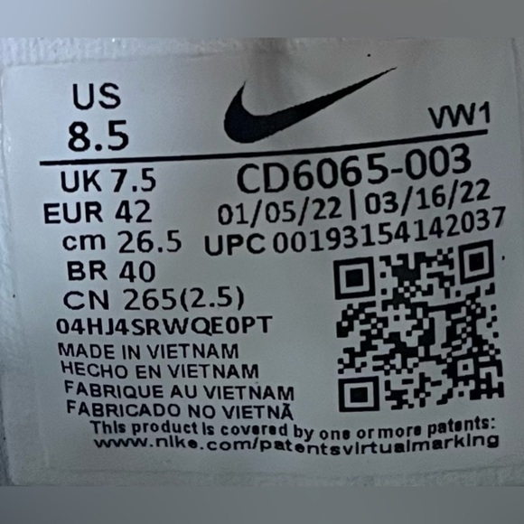 Nike Roshe G Mens Size 8.5 Golf Shoes Sneakers Gray White CD6065-003 - Picture 8 of 8